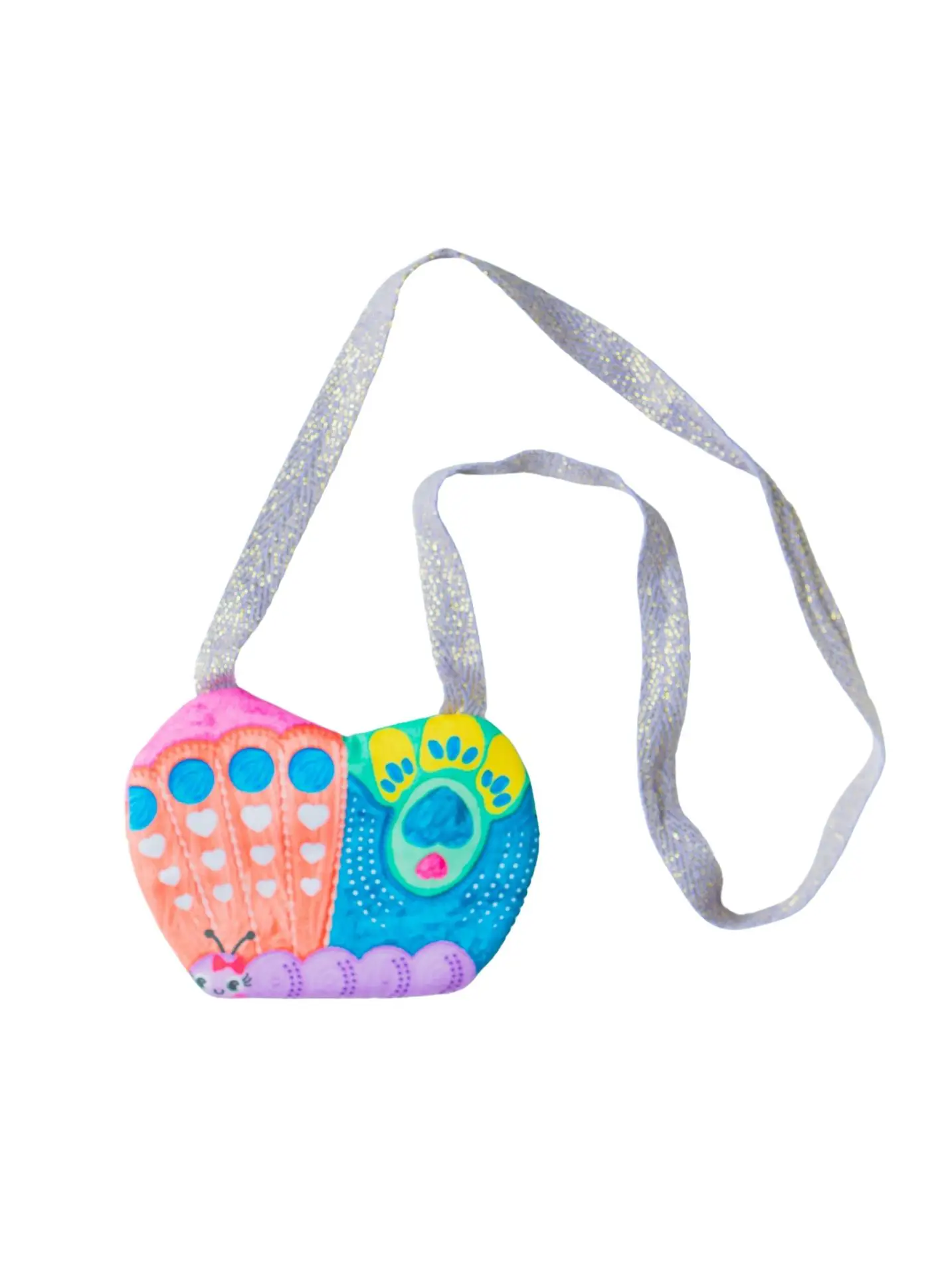 Miniatura BOLSA BORBOCORES ROXO E LARANJA 2